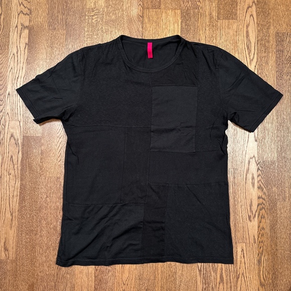 Sage De Cret Made in Japan Cut and Sew Block Black Cotton T Shirt Mens XL - Picture 1 of 11